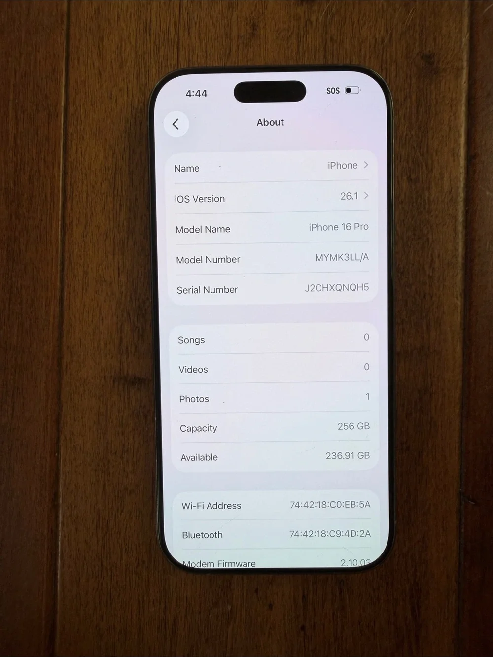 Apple iPhone 16 Pro 256 GB Unlocked, Natural Titanium